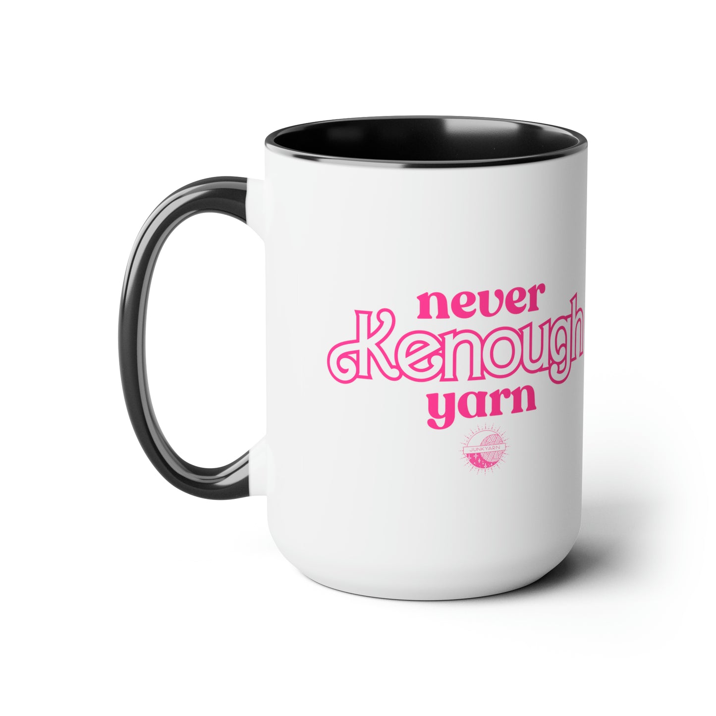 Never Kenough Yarn - Two-Tone Coffee Mugs (15oz)