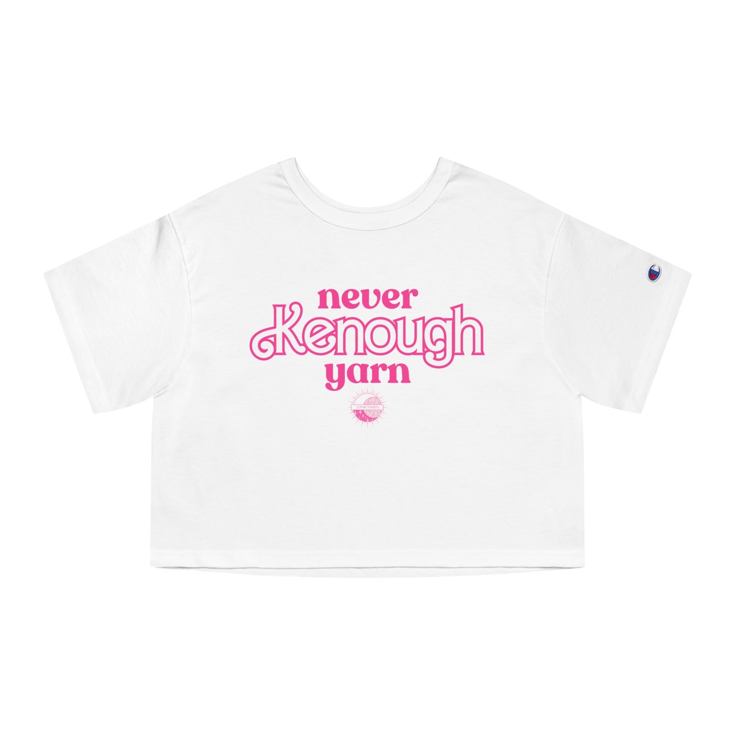 Never Kenough Yarn - Solid Color Cropped T-Shirt