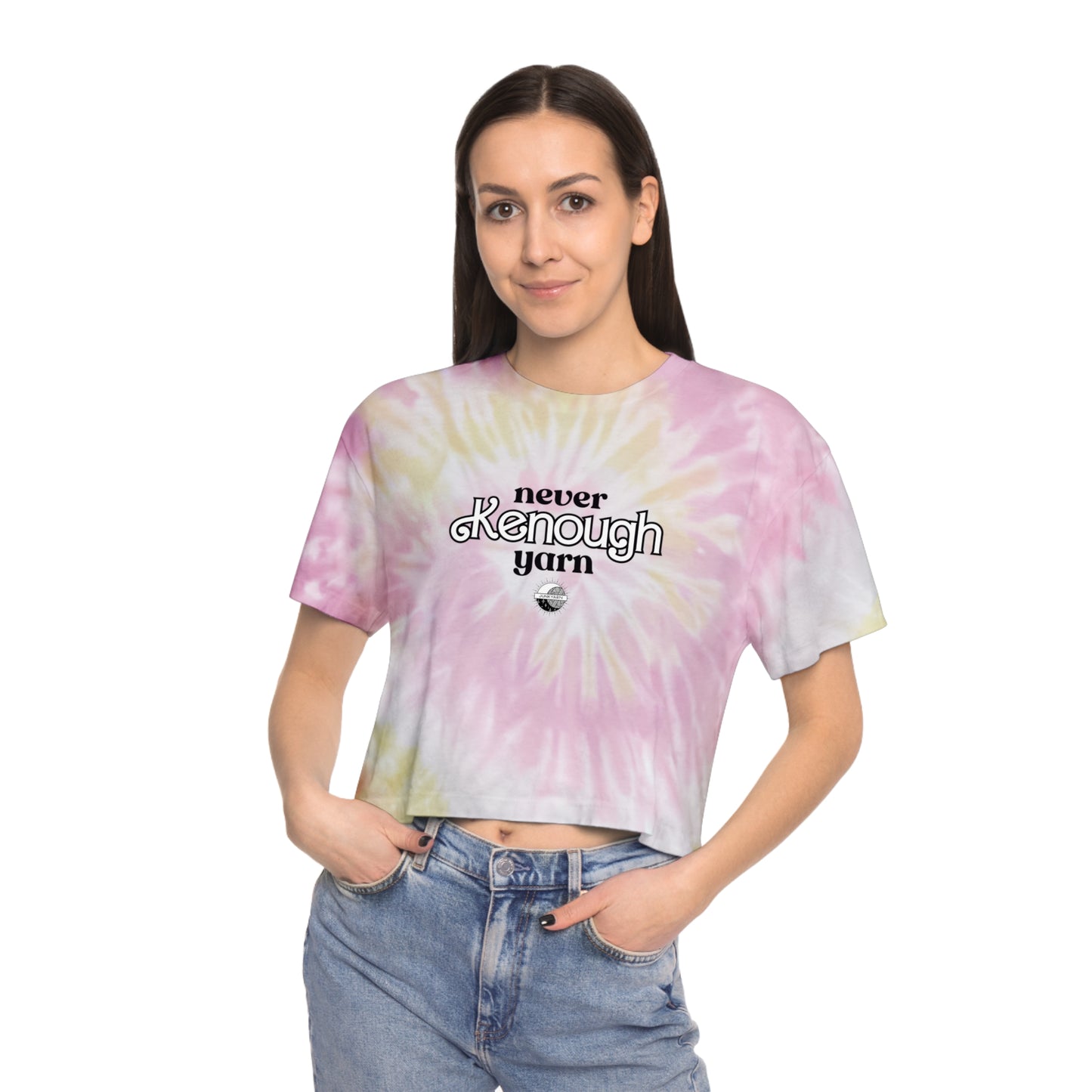 Never Kenough Yarn - Tie Dyed Crop Tee