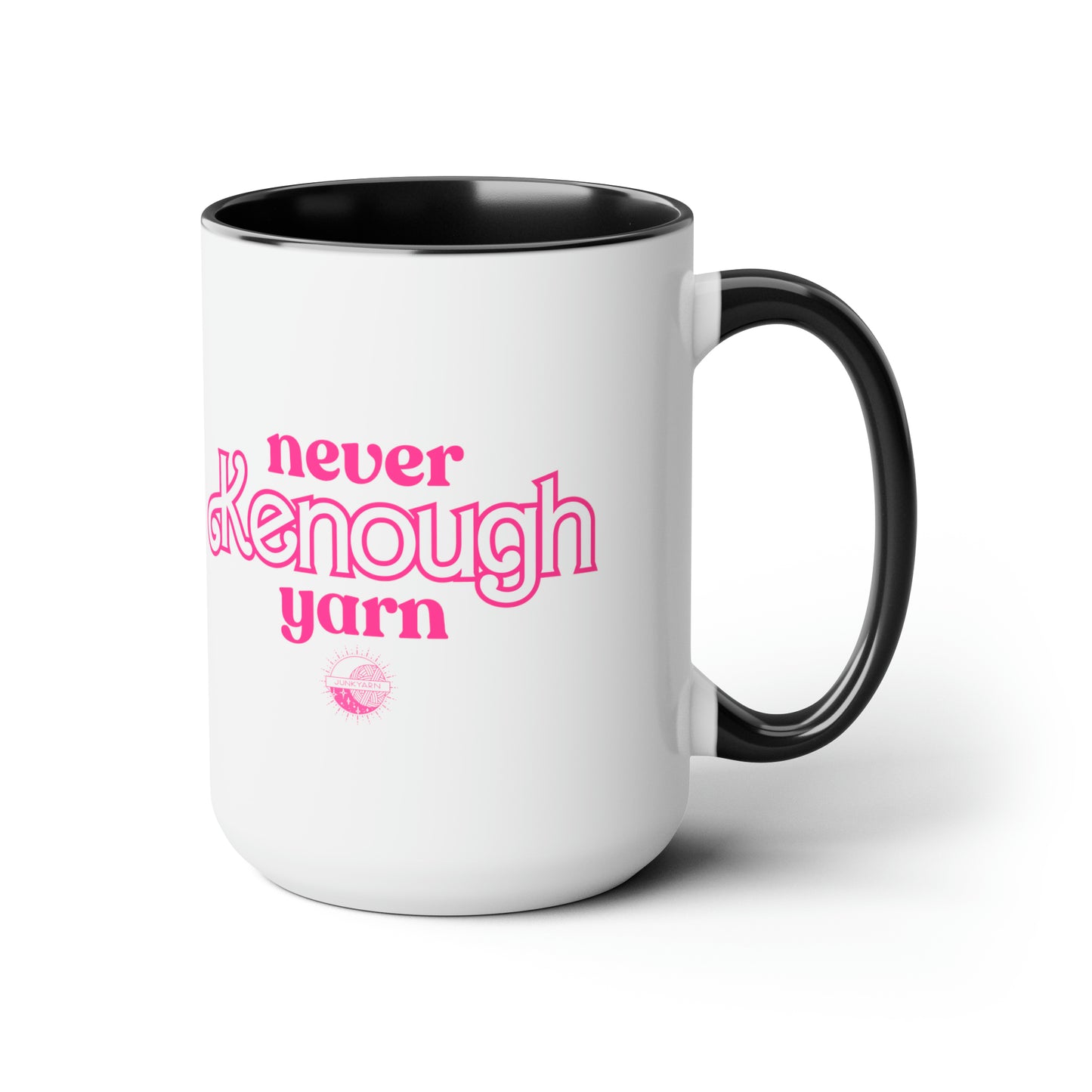 Never Kenough Yarn - Two-Tone Coffee Mugs (15oz)