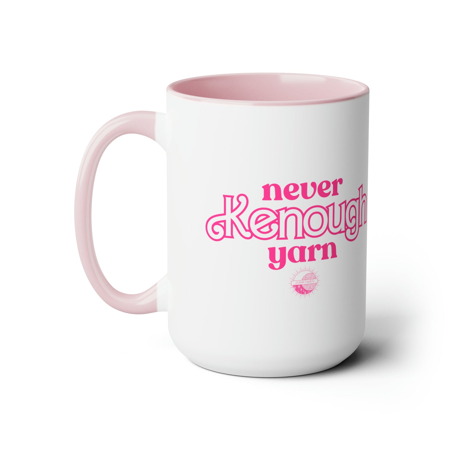 Never Kenough Yarn - Two-Tone Coffee Mugs (15oz)