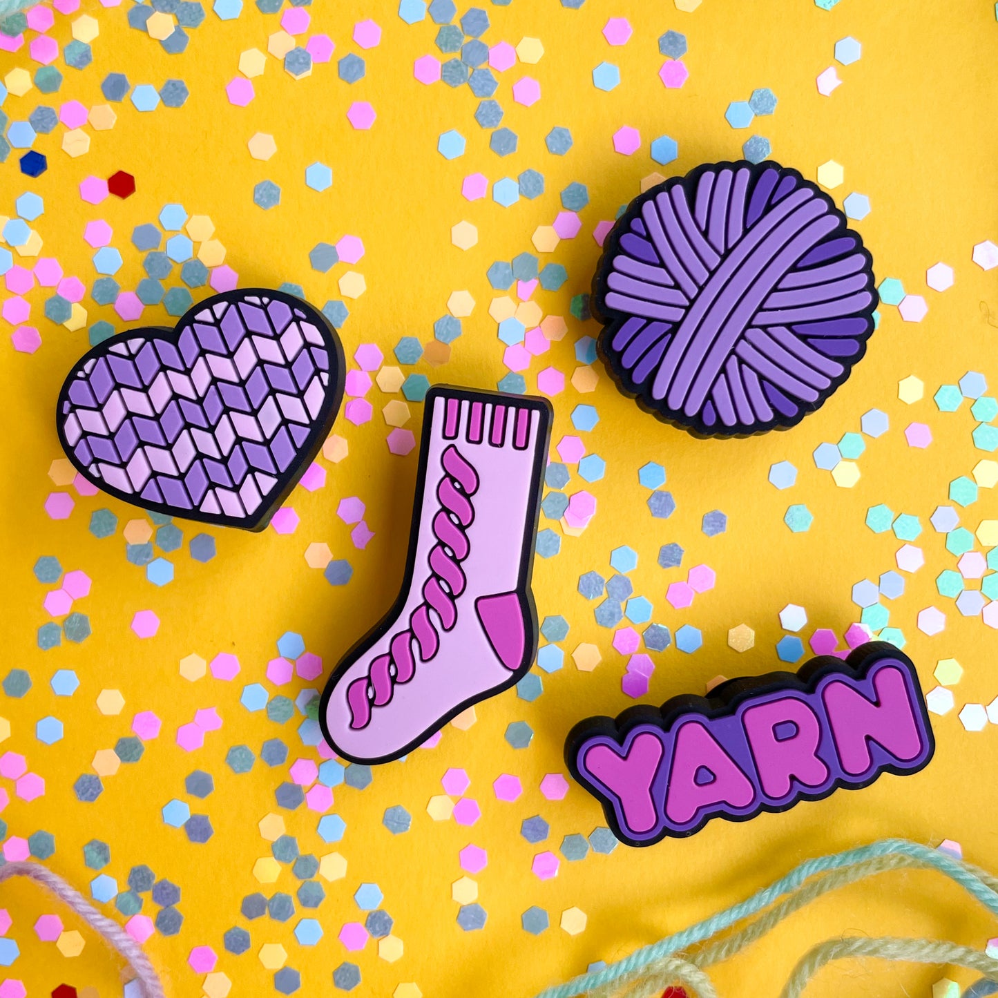 Yarn Love Shoe Charm Sets - Ready to Ship