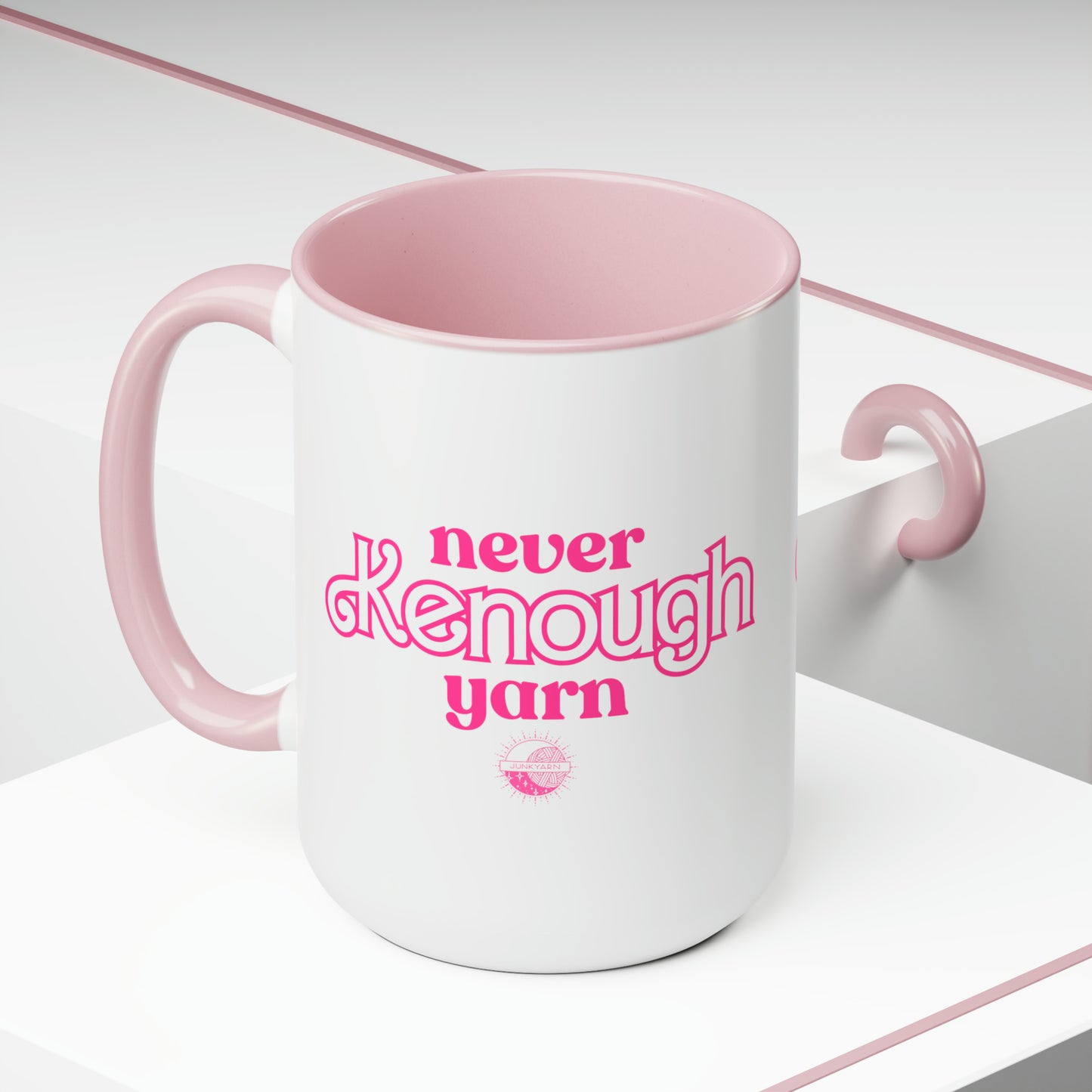 Never Kenough Yarn - Two-Tone Coffee Mugs (15oz)