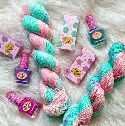 Polly Pocket - Sock Sets and Skein Only - Ready to Ship